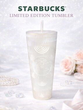 Starbucks Pearl White Mermaid Venti Tumbler  New